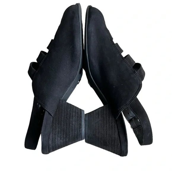 Nurture Women Black Slingback 2.5" Heel Caged Shoes Office Casual 8.5M - Picture 6 of 9